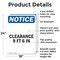 Signmission Clearance 9 Ft 6 In, 18 in W x Rectangle, Aluminum OS-2PACK-NS-A-1824-V-10665 - alternate 3